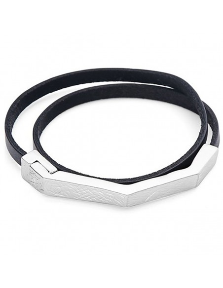 Pulsera piel doble vuelta