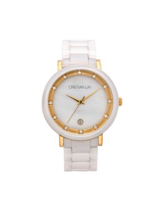 Reloj cerámica blanca mujer