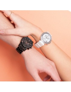 Reloj mujer acero y cerámica 2