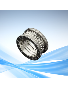 Anillos bordes circonitas estilo Bvlgari