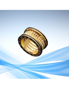 Anillo bordes negros estilo bvlgari 2