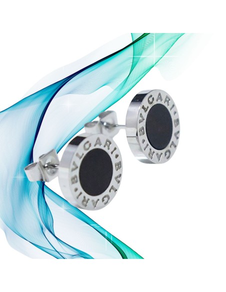 Pendientes acero estilo bvlgari unisex