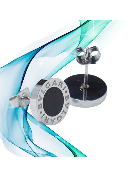 Pendientes acero estilo bvlgari unisex