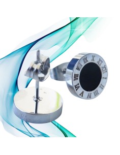 Pendientes unisex estilo Bvlgari números romanos 2