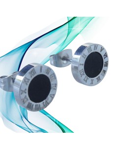 Pendientes unisex estilo Bvlgari números romanos