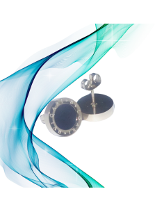 Pendientes oro rosa estilo Bvlgari doce mm 2