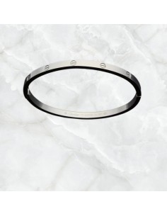 Pulseras acero rígidas estilo Cartier