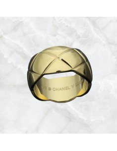 Anillo rombos de acero estilo Chanel 2