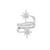 Anillo estrellas plata ley