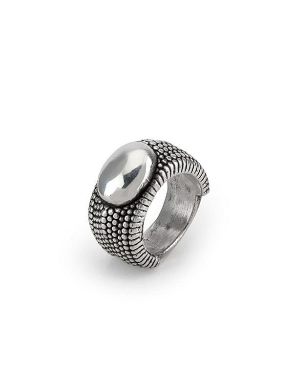 Anillo plata envejecida