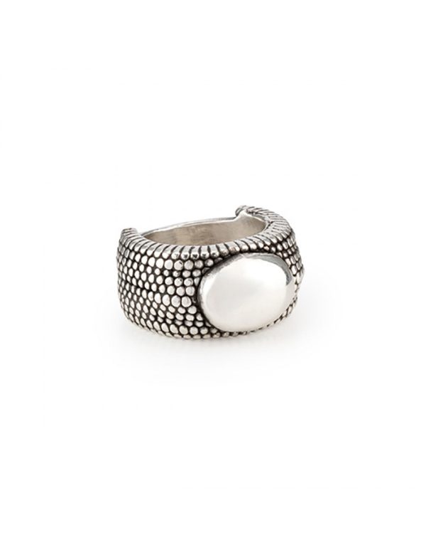 Anillo plata envejecida