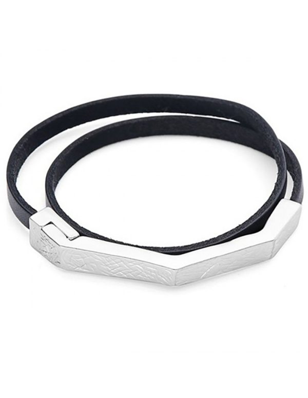Pulsera piel doble vuelta