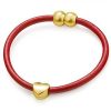 Pulsera mujer cuero corazón