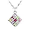 Colgante rectangular de cristal Austriaco