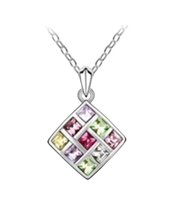 Colgante rectangular de cristal Austriaco
