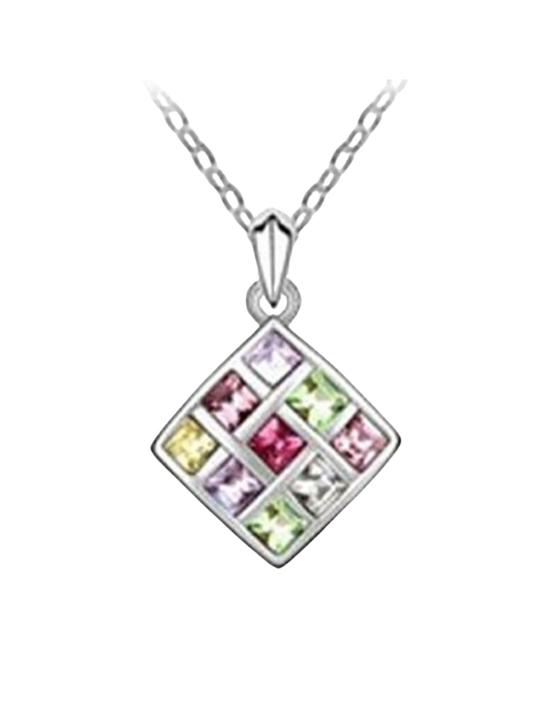 Colgante rectangular de cristal Austriaco