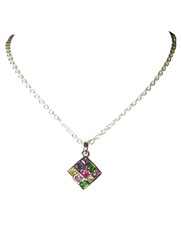 Colgante rectangular de cristal Austriaco