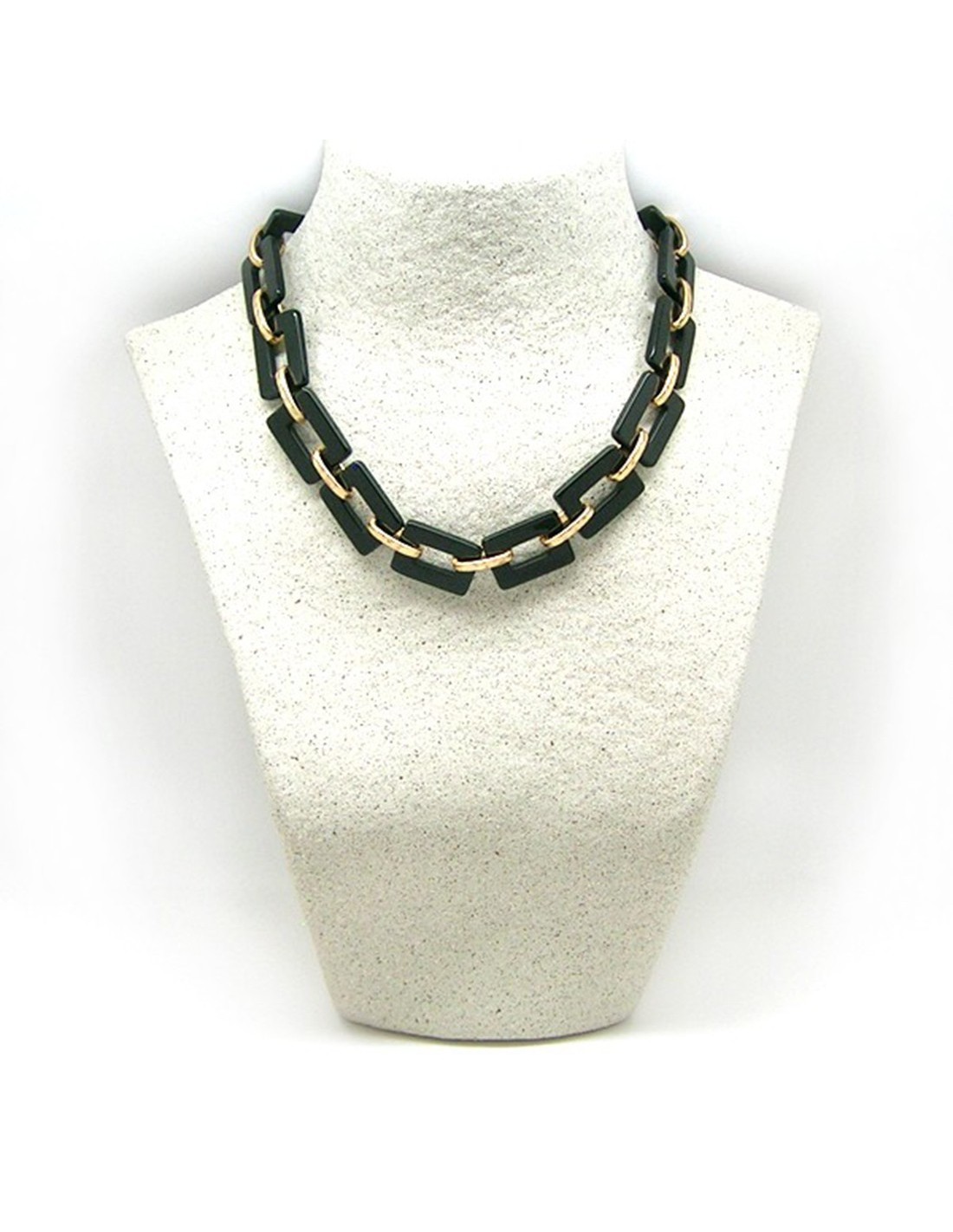 Gargantilla negra con dorado