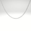 Cadena Plata Ley 925 doble rombo para Hombre