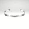Brazalete abierto acero 316L para hombre, diámetro 58mm y ancho 5mm.