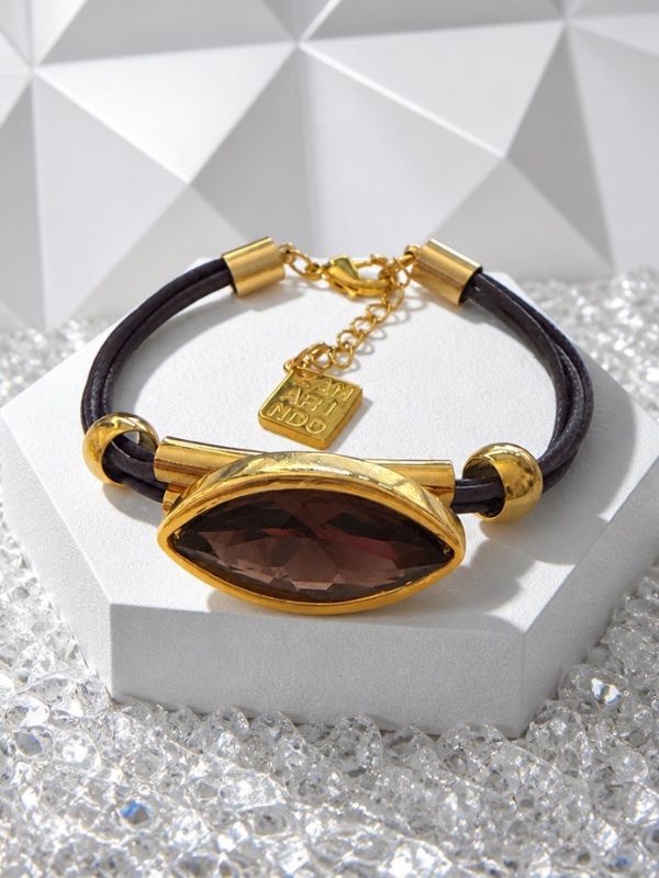 Pulsera Eficaz Cordón Cristal facetado
