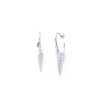 Pendientes hojas en plata