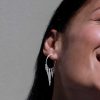 Pendientes hojas en plata