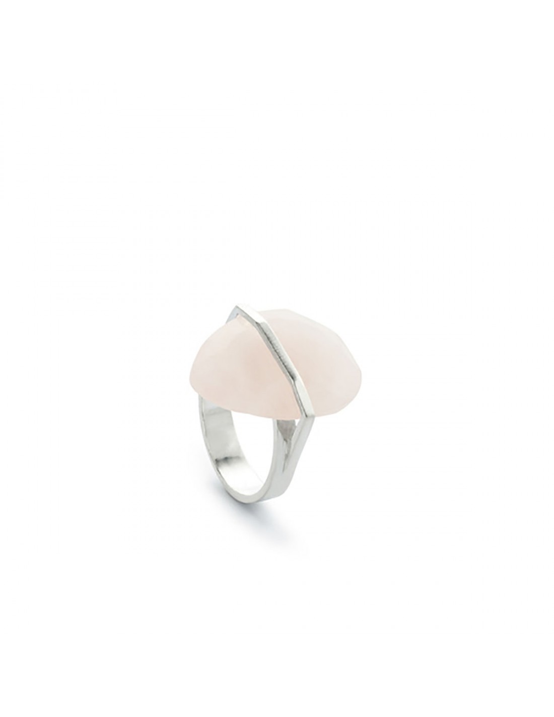 Anillo cuarzo rosa Natural
