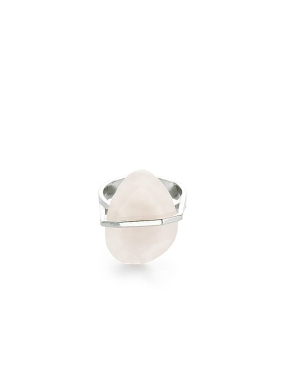 Anillo cuarzo rosa Natural