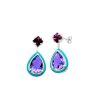 Pendientes purple & blue