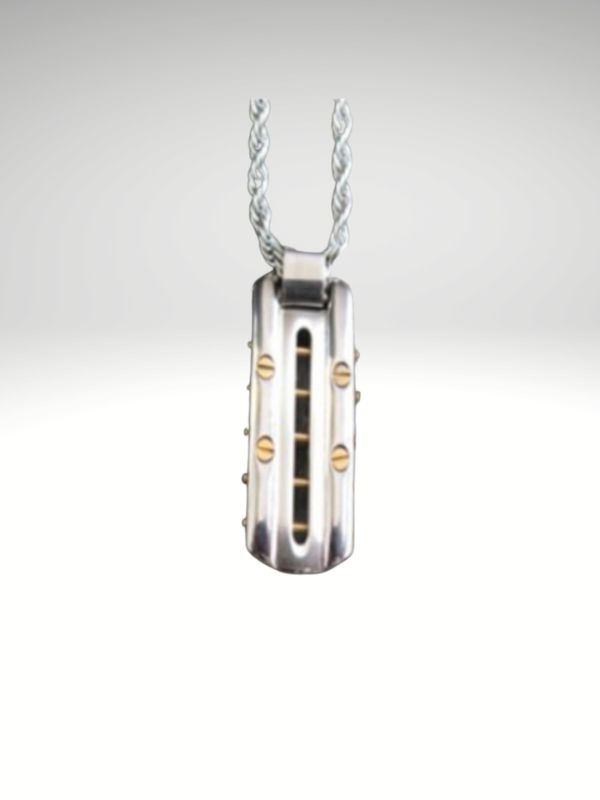 Colgante Persuasivo Acero 316L Rectangular
