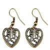 Pendientes corazón hippie