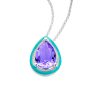 Gargantilla purple & blue