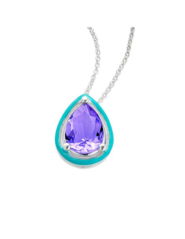 Gargantilla purple & blue