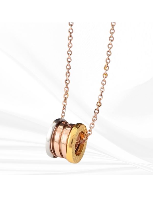 Colgante tricolor estilo Bvlgari