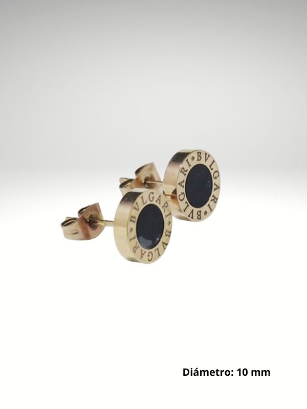 Pendientes líder Mujer Acero 316L 10mm Oro Rosa
