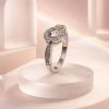 Anillo Acero inoxidable medalla brillantes