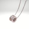 Colgante Lujo Acero 316L Brillantes