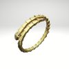 Pulsera de serpiente en acero inoxidable dorada diseño italiano.