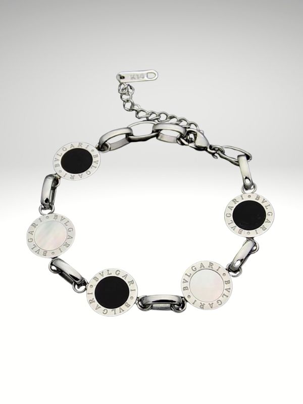Pulsera Auténtico Acero 316L Medallas Color