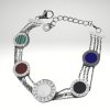 Pulsera Genial Acero 316L De Triple Cadena