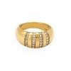 Anillo chapado oro con brillantes
