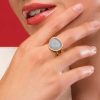 Anillo plata piedra adorno