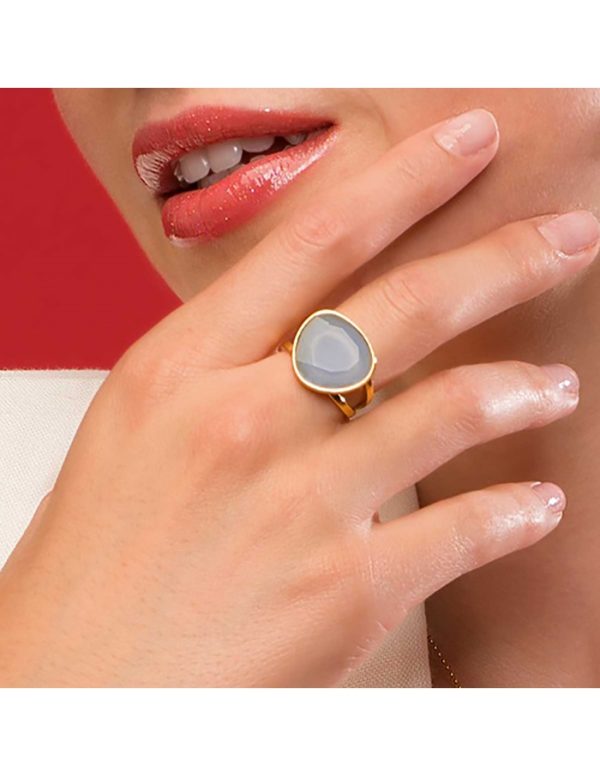 Anillo plata piedra adorno