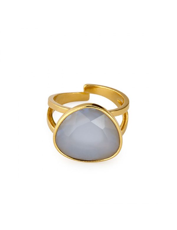 Anillo plata piedra adorno
