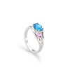Anillo plata piedra azul
