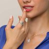 Anillo plata piedra azul