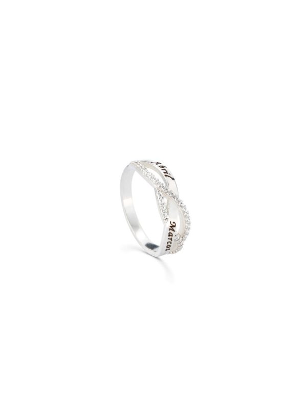 Anillo trenzado personalizado