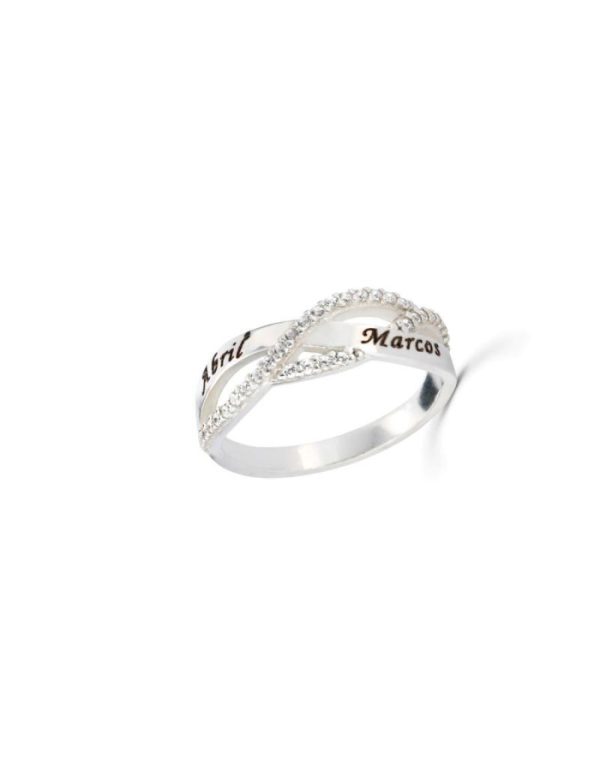 Anillo trenzado personalizado