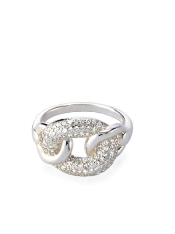 Anillo Sublime Plata Ley 925 Círculos Circonitas hover